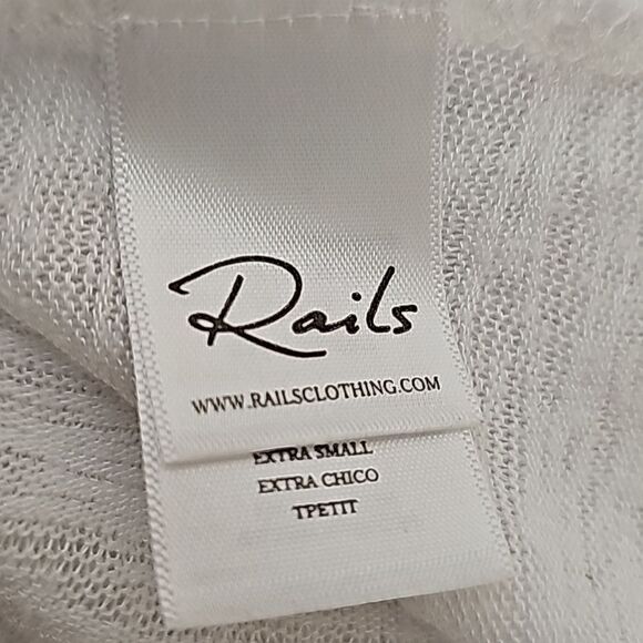 Rails Eden Long Sleeve V-neck Tee xs - Picture 6 of 7